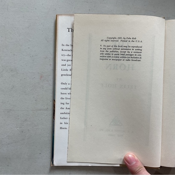 The Gabriel Horn by Felix Holt Vintage Hardcover Book - Picture 4 of 6